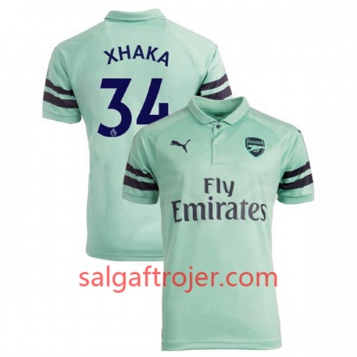 Arsenal Fodboldtrøjer Granit Xhaka 34 3. sæt 2018/19 Kort ærmer Arsenal Fodboldtrøjer Granit Xhaka 34 3. sæt 2018/19 Kort ærmer